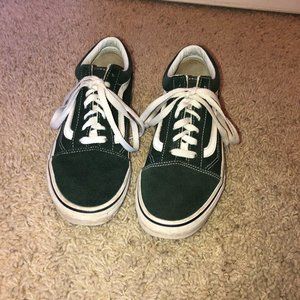Dark Green Vans: Size 7.5